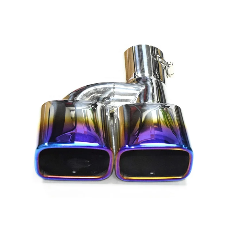 SYPES plating blue muffler tip exhaust tip outlet for noah voxy 80 series 2010 nozzle exhaust pipe muffler system