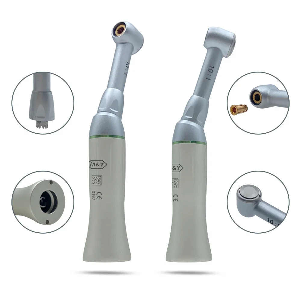 Den tal 10:1 Endodontic Contra Angle Root Canal Treatment Dentists Low Speed Handpiece E-type Motor Engine Rotary Files Rotation