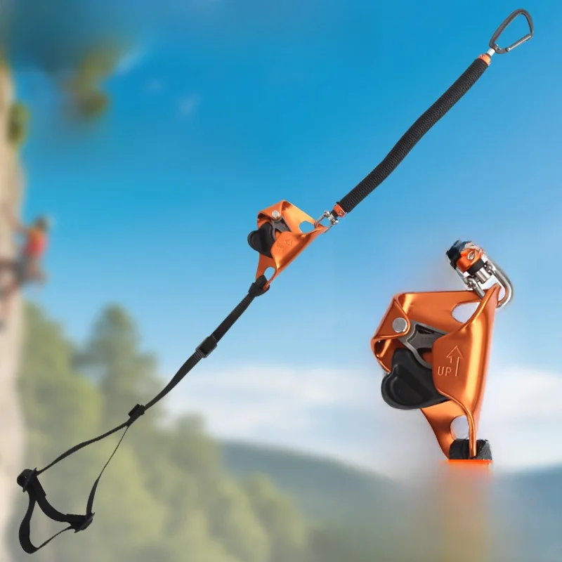Knee Aid Climbing Ascender, Firefighting Cave Probing Rope Climbing Assistance Equipment, Knee Lift Outdoor Camping Travel