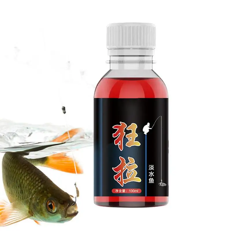 

Fishing Bait Additive Liquid Concentrated Fish Bait Freshwater 100ml Natural Fish Bait Attractant Enhancer Fishing Scent