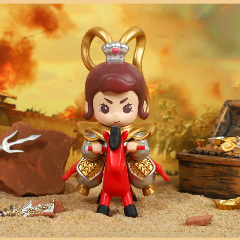 

Genuine Impression of The Three Kingdoms Blind Box Lvbu Handpiece Guan Yu Doll Chinese Style Gift National Tide Ornaments