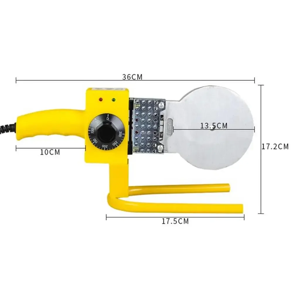 Tubo de agua PPR electrónico de temperatura constante, máquina de fusión en caliente, PPRPE75-110, soldador de plástico, combinador, contenedor caliente