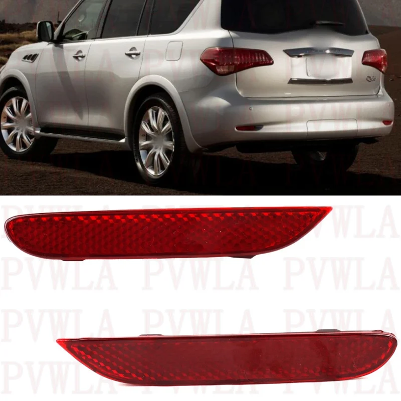 

Rear Bumper Reflector NI1184101N NI1185101N For Infiniti QX56 Base 2011 2012 2013