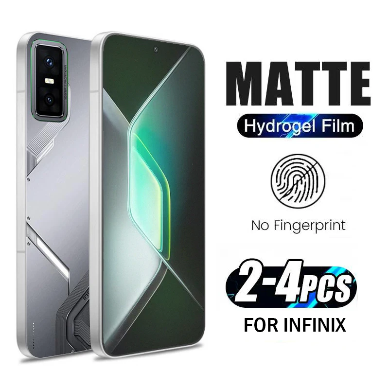 

2-4Piece Matte Hydrogel Film for Infinix GT 30 20 10 Pro Smart 8 9 10 HD Screen Protector for Hot 50 40 Pro 50i 40i Soft Film