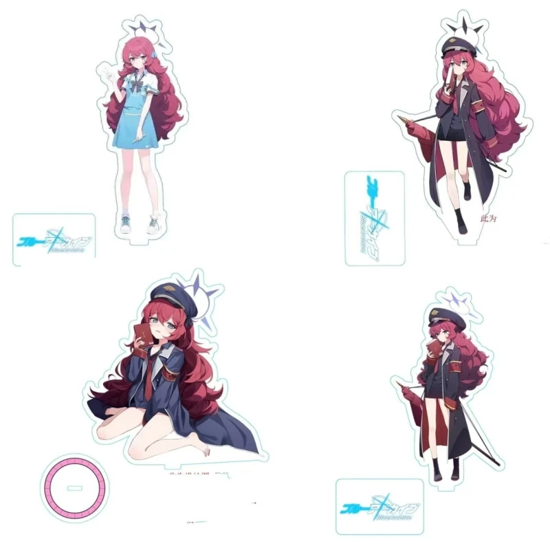 

Hot Anime Blue Archive The Animation Cosplay Acrylic Stand Desk Figure Display Fan Gift Game Related Products 15cm