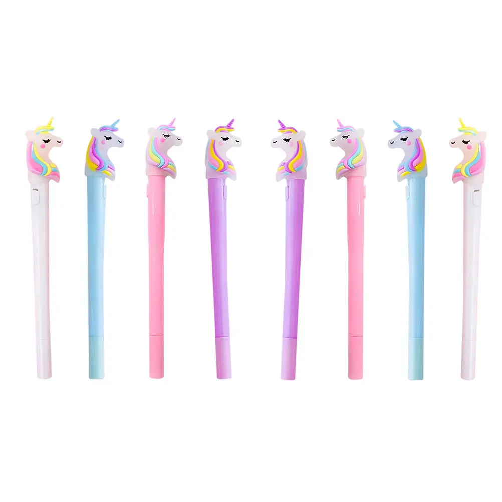 

8Pcs Flashing Lights Pens Cool Glowing Gel Ink Pens for School Stationery Writing Tools Portable Study Accessories