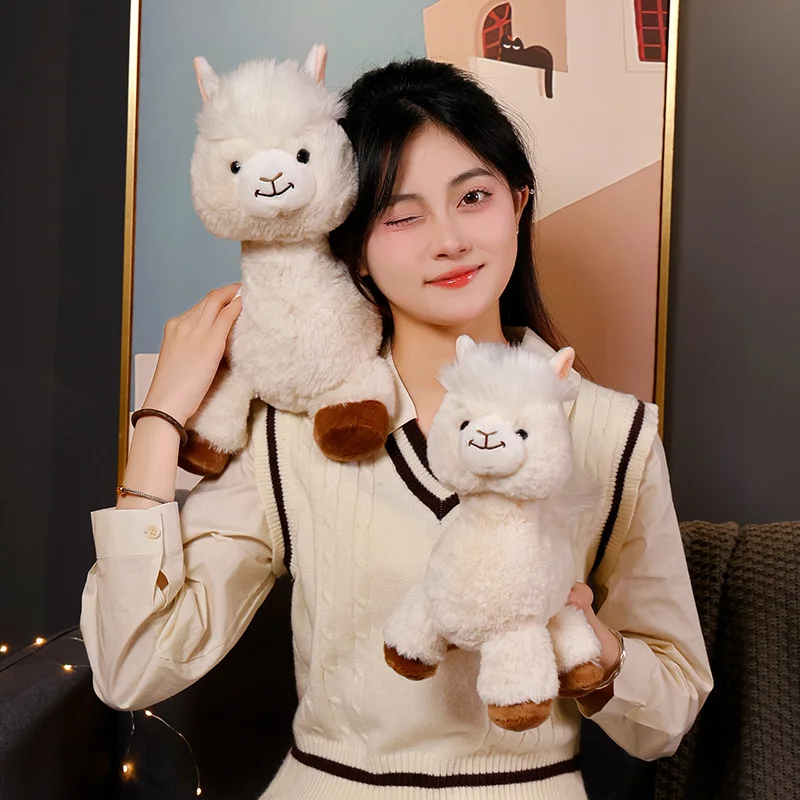 

Lovely Alpaca Plush Toy Japanese Alpaca Stuffed Plushies Doll Cute Sheep Lamb Animals Pillow Soft Kids Toys Kawaii Room Decor