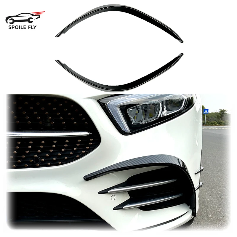 2019 To Up For Mercedes Benz A Class W177 A180 A200 A220 A250 Car Front Fog Lamp Light Trim Cover Decoration Strips Front Bumper