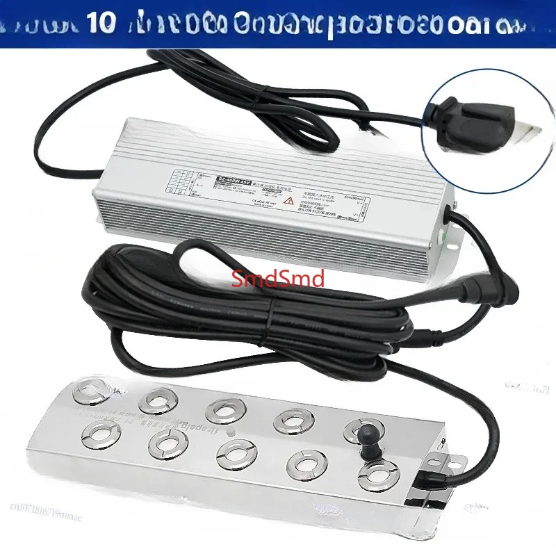 10-Head Ultrasonic Atomizer, Automatic Diffuser, Cold Mist Machine Atomizer with Power Supply