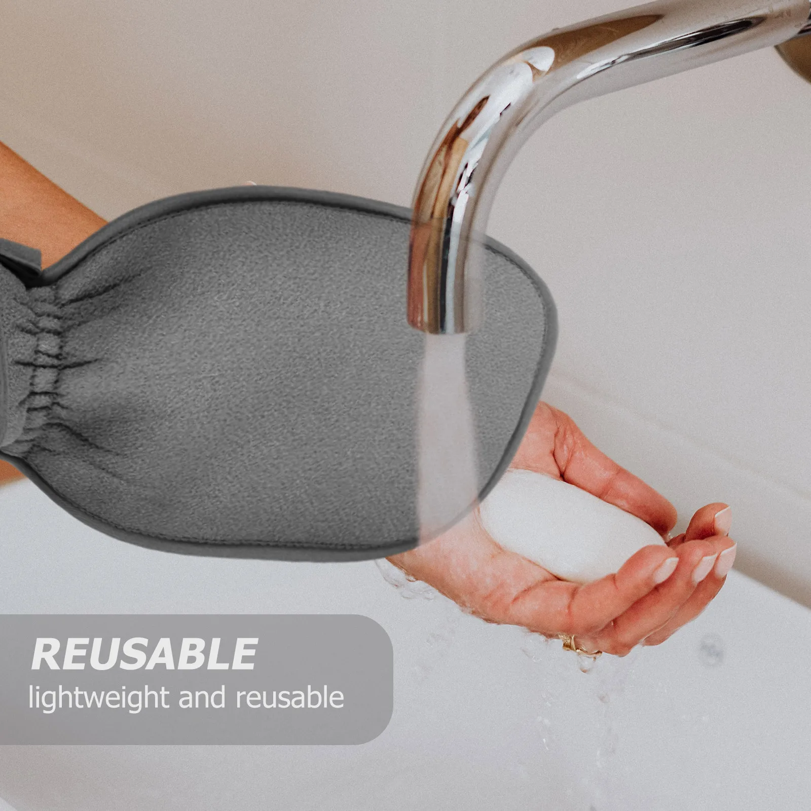 

2Pcs Shower Exfoliating Gloves for Adults Fine Workmanship Bathing Scrubber Reusable Skin Renewal Tool for Men and Women