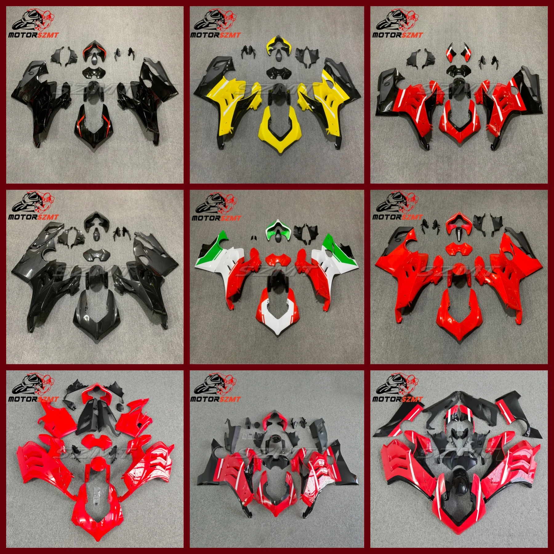 For DUCATI PANIGALE V4 V4S V4R 2021 2022 2023 2024 Motorcycle Fairing Kits Front Rear Mudguard Side Panel Tail Hump Exhaust Cove