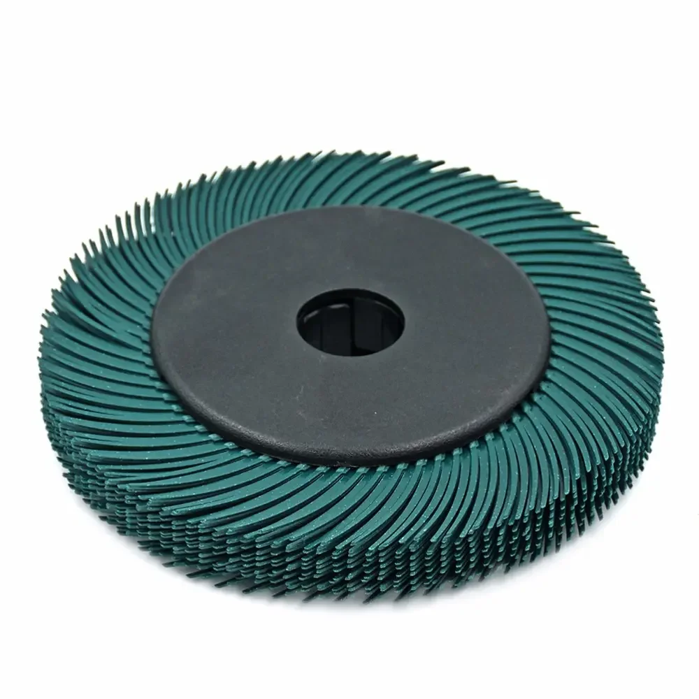 Set of 10 Pieces 6 Inch High Hardness Radial Bristle Disc Buffing Wheel Customizable OEM Polishing Wheel