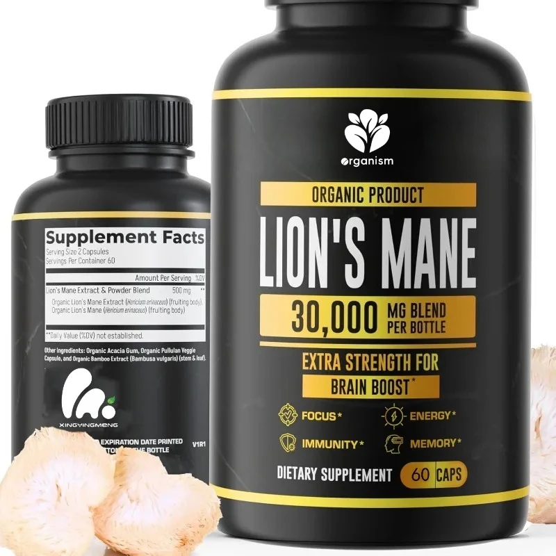 

Добавка Lion Mane — ежедневная доплата грибов для памяти, фокусировки и четкости — 60 капсул