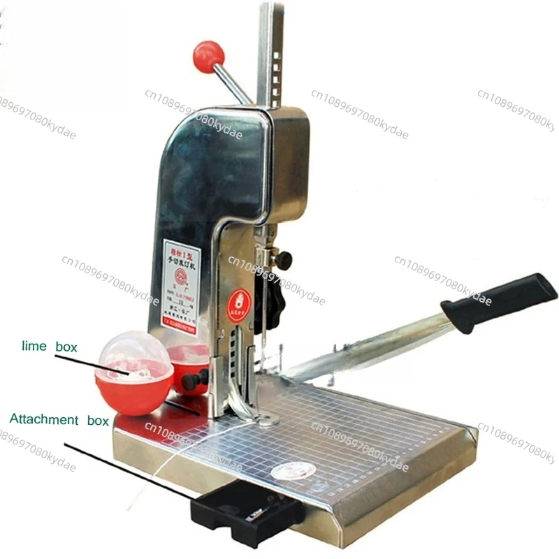 Desktop Manual Binding Machine With Cutter Financial Document File Drilling Binding Tool Office Equipment