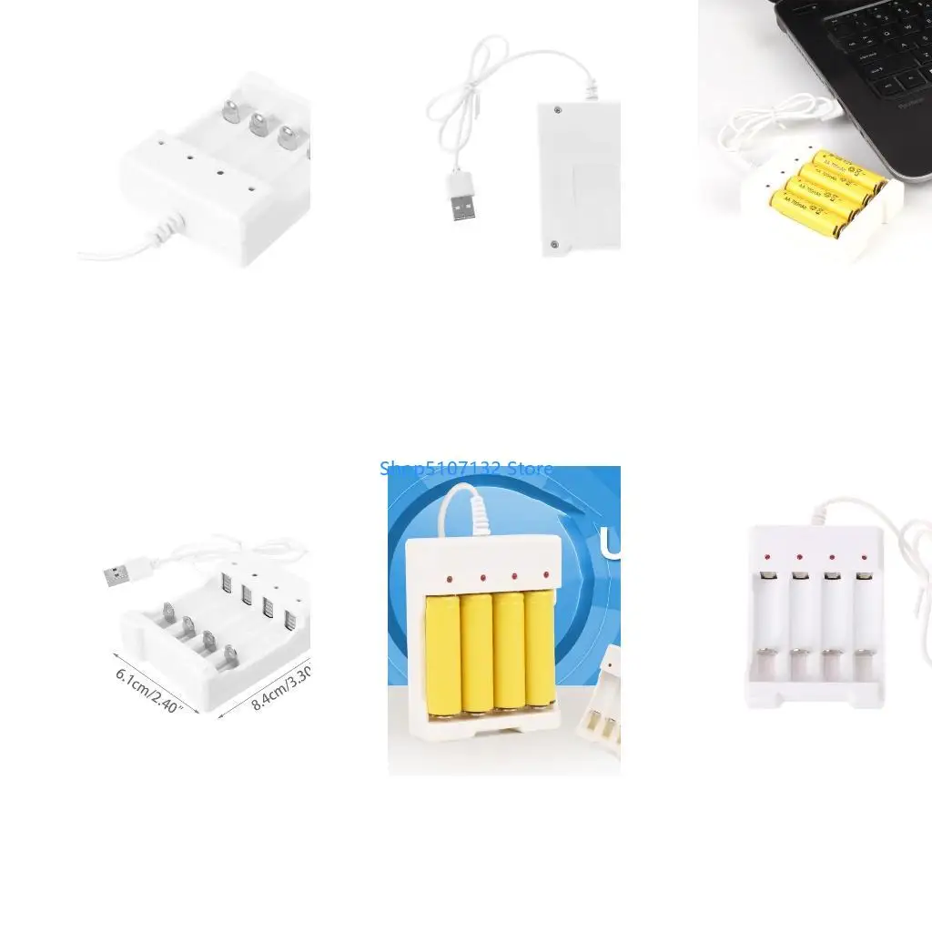 87HD Rechargeable Battery USB Output 4 Slots Fast Charging Short Circuit