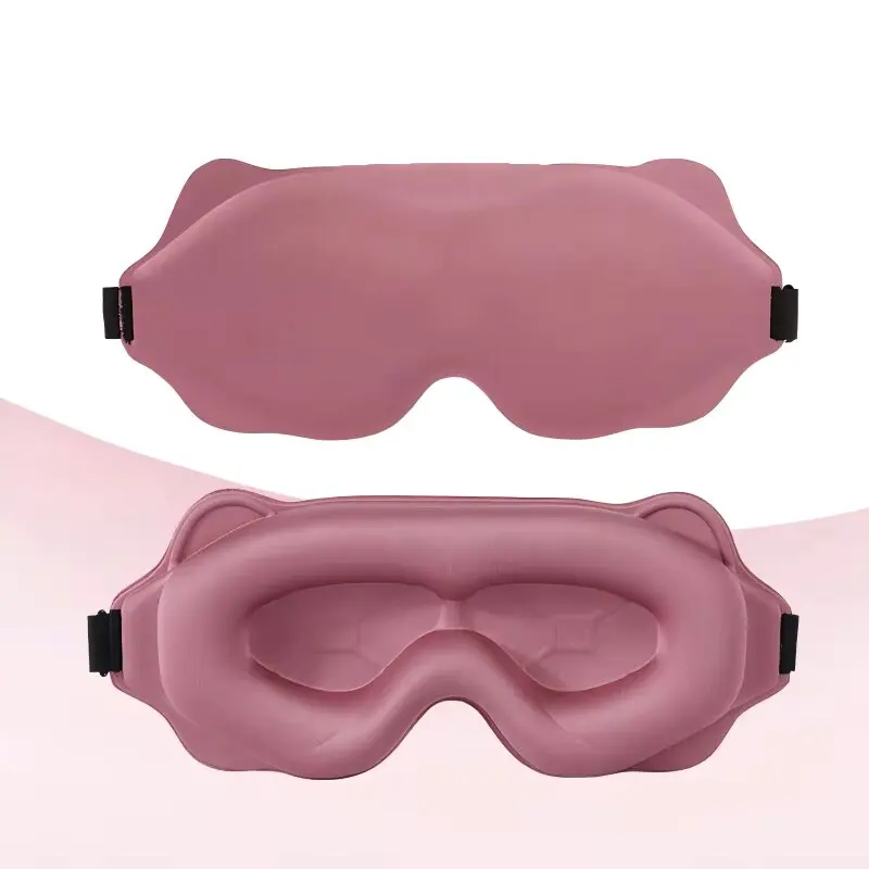 3D-Konturierte Schlafmaske mit Gewichten für Seitenschläfer, Weich und Komfortabel, 100% Lichtundurchlässig, Kein Augendruck, für Männer und Frauen