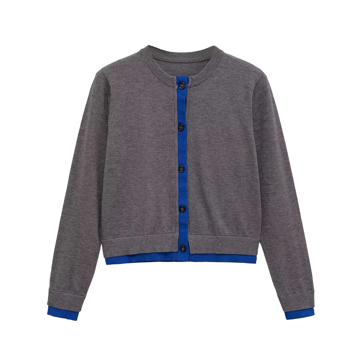 

Женский вязаный кардиган, Новое поступление 2025, модная женская лоскутная вязаная куртка, однобортный дизайн