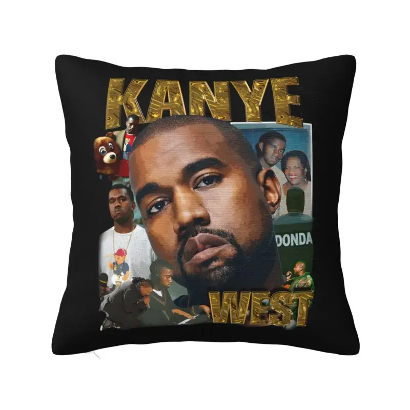 Luxury Popular Singer Kanye West Cushion Cover 60*60 cm Soft Throw Pillow Case Bedroom Decoration Sofa Chair Pillowslip