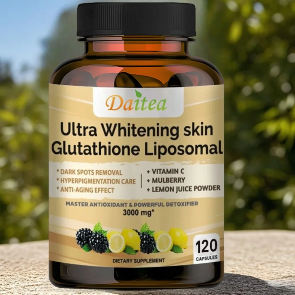 Ultra Whitening Skin Glutathione Liposomal - 1000mg Glutathione Skin Support Supplement with Milk Thistle Extract for Anti-aging