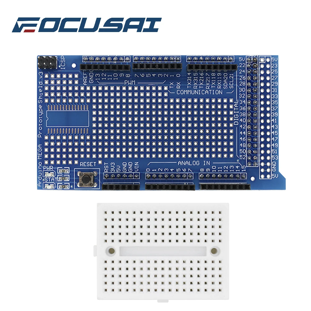 FOCUSAI MEGA2560 bread prototype expansion board V3 Expansion Development Board Mini PCB Breadboard For Arduino