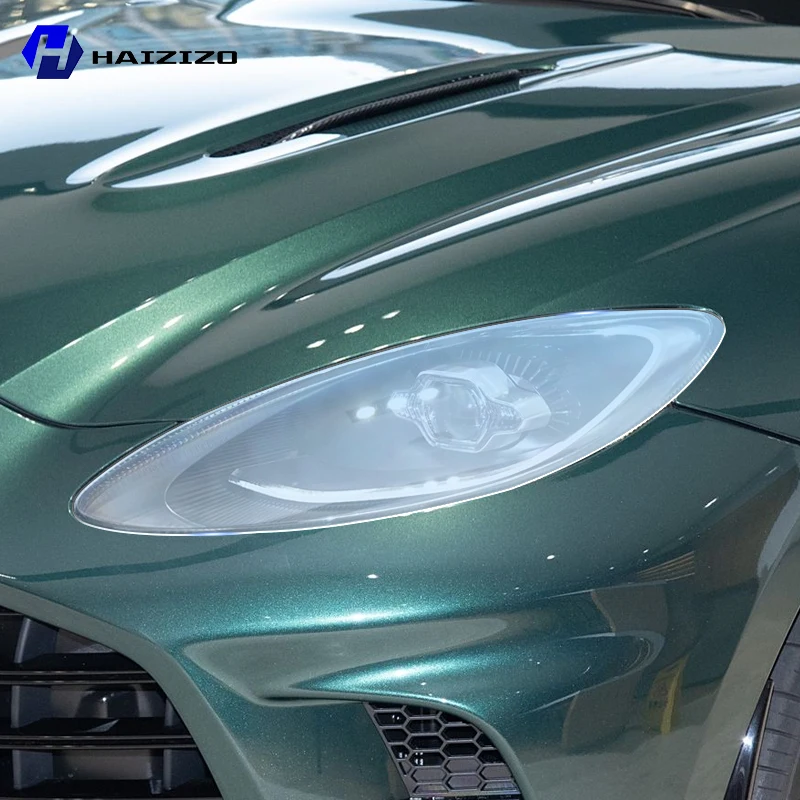 

For Aston Martin DBX 2021-2025 Smoke Black Car Headlight Protective Film TPU Anti-Scratch Vinyl Wrap Kit for Auto Light Custom