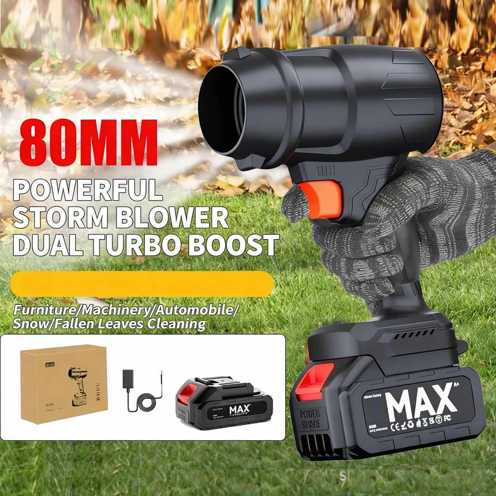 

80mm Turbo jet fan Turbo Fan Electric Air Duster Adjustable wind speed Turbo Violent Blower Rechargeable With battery