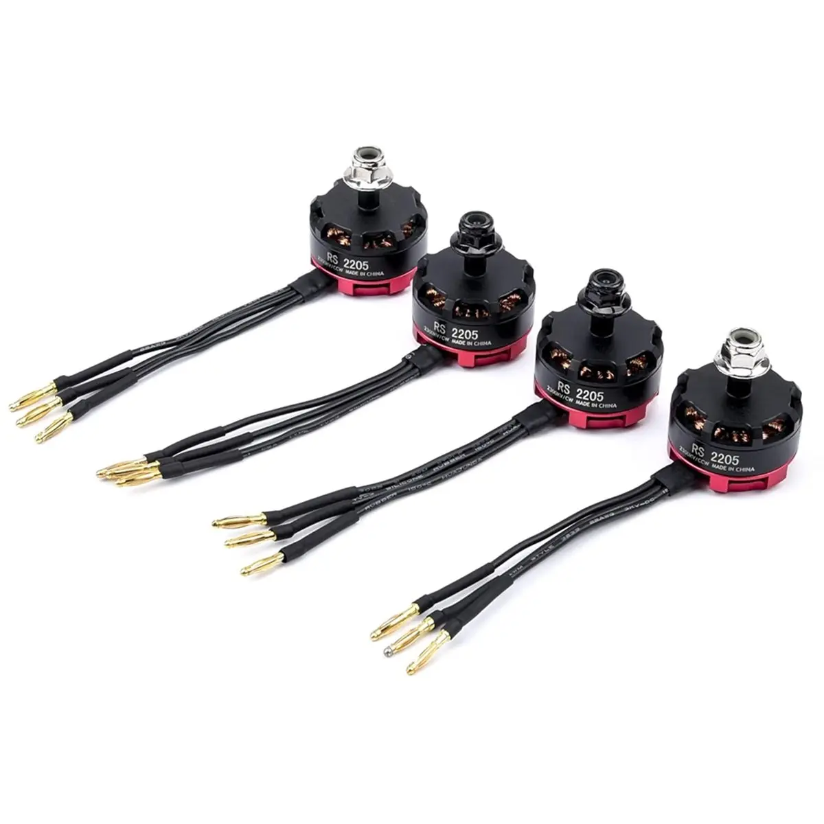 T1621C Tools-4pcs Racing Drone Motor, RS2205 2300KV Brushless Motor CW/CCW 3-4S Brushless Motor for FPV Racing Drone FPV Multico