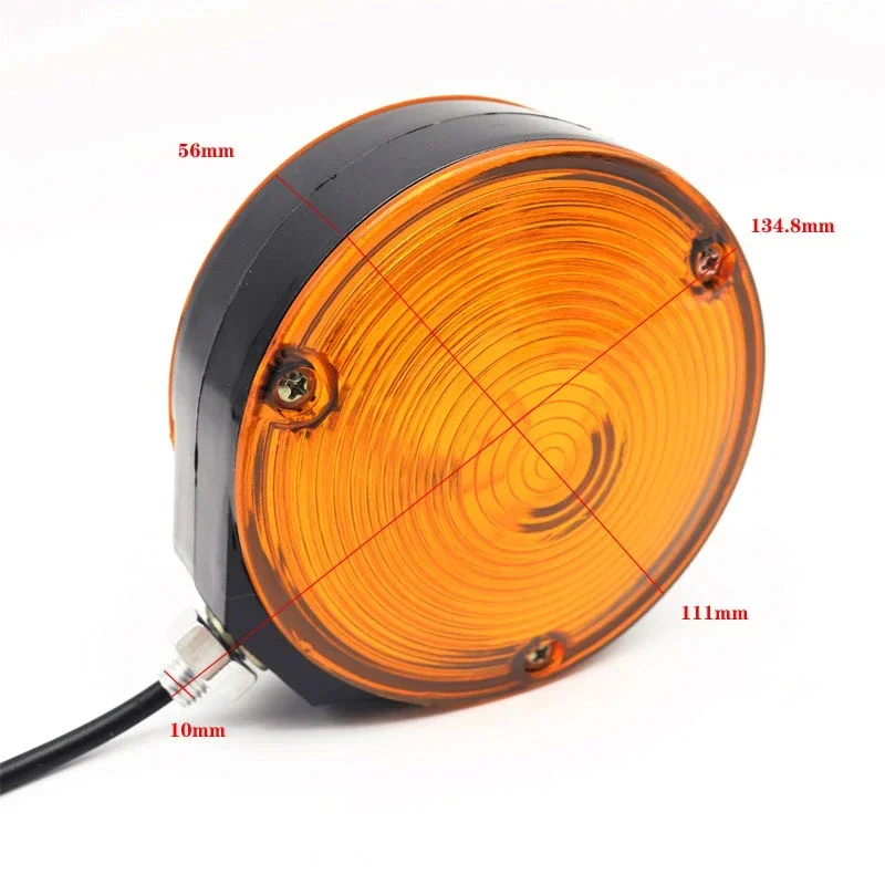 1x/2x 12V/24V Trailer Truck Lorry Lollipop Earring Amber/Orange Mirror Side Marker Lamp Light  Truck Trailer Lorry Caravans Van