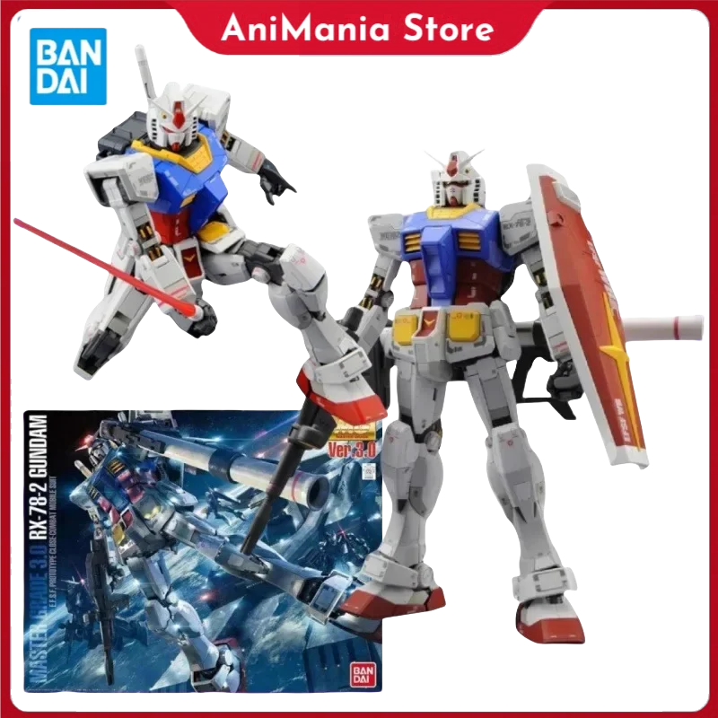 

Bandai in Stock Original MG 1/100 GUNDAM Anime Figures MASTER GRADE 3.0 RX-78-2 GUNDAM Action Figures PVC Collectible Model Toys