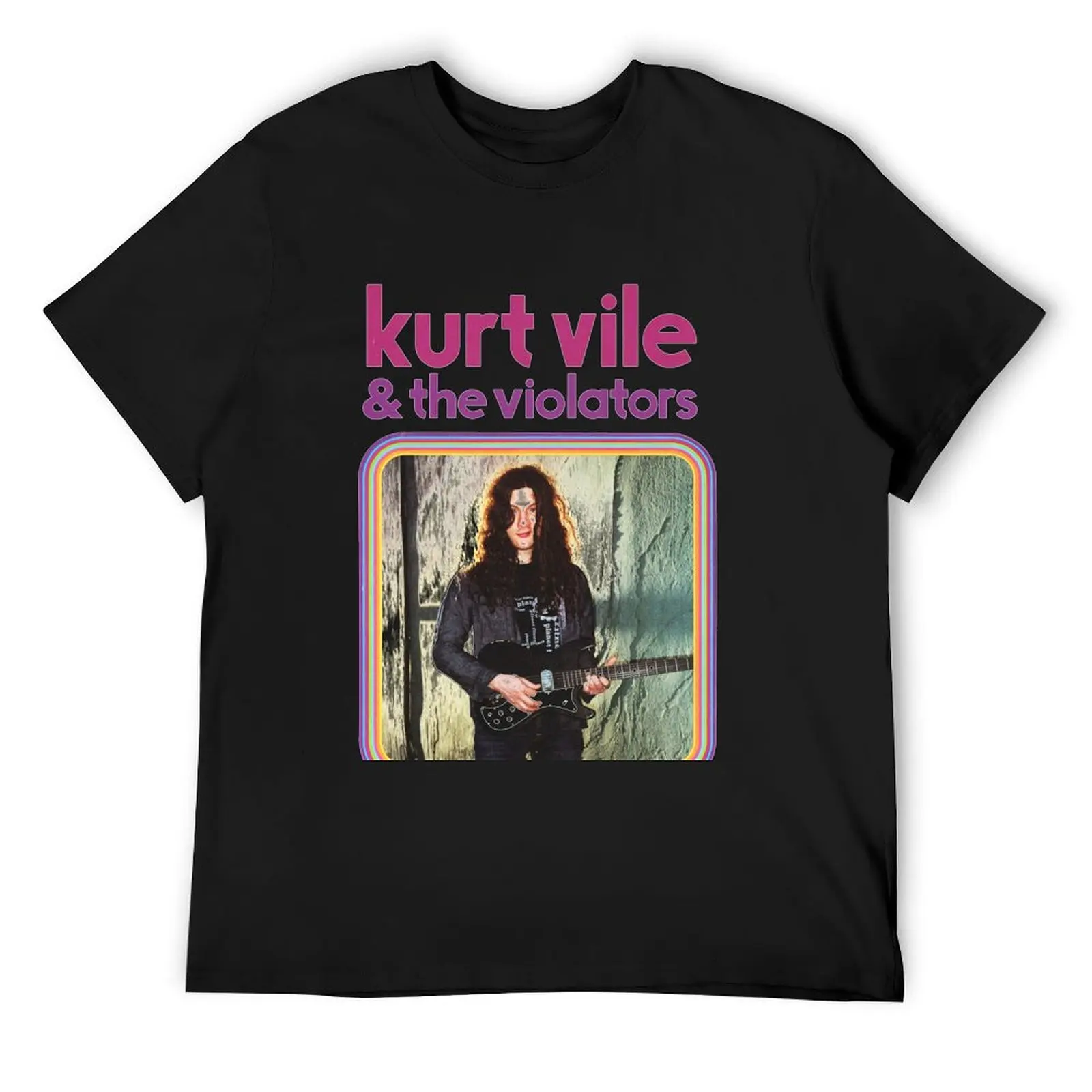 

kurt vile & the violators summer tour 2019 T-Shirt anime t shirts customs design your own kawaii clothes mens graphic t-shirts