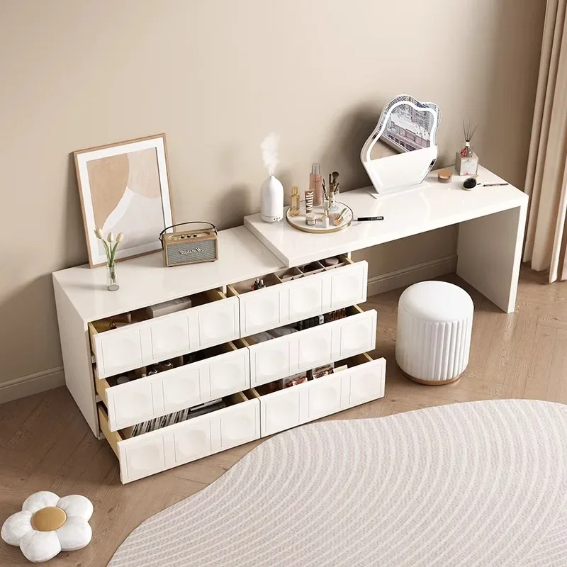 Ins Nordic Bedroom Dressing Table Drawers Storage Home Makeup Dressing Table Girls Multifunctional Comoda Pra Quarto Decoration