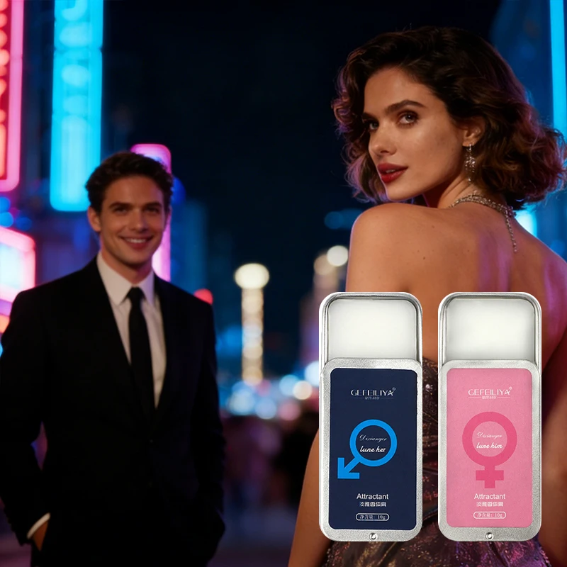 Balm Sólido de Fragrância de Feromônio Unissex para Mulheres e Homens, Sem Álcool, Fragrância Duradoura e Desodorante, Portátil 10g