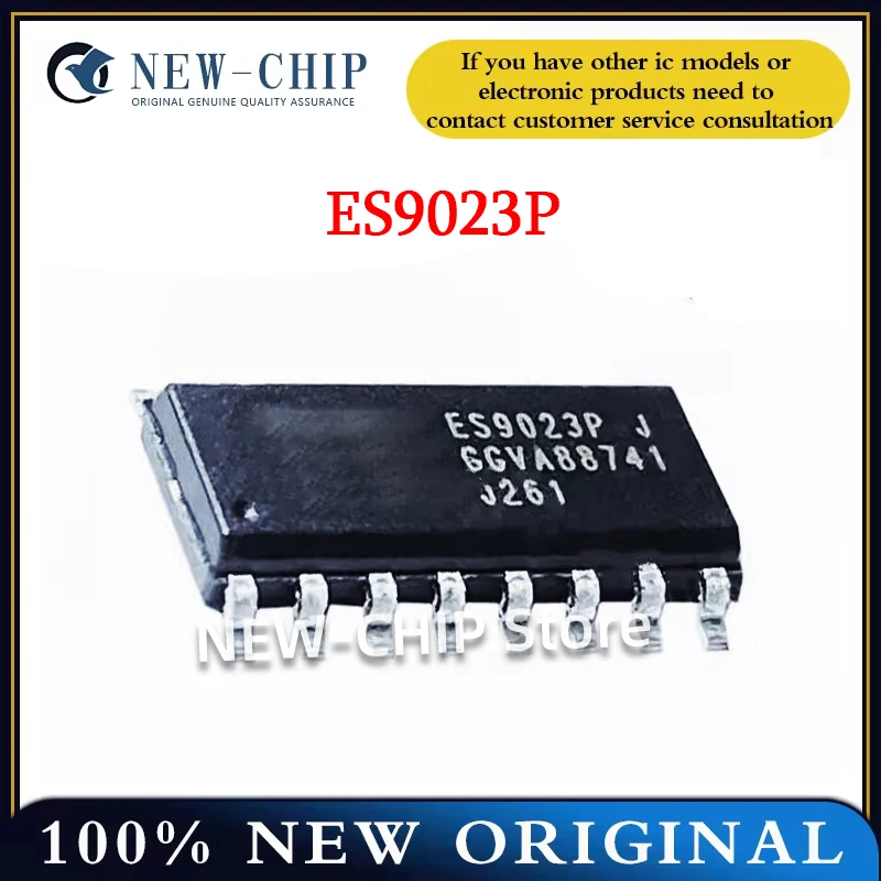 5PCS-100PCS/LOT  ES9023P Package SOP-16 2-channel au dio DAC chip IC  New O riginal  ES9023P J