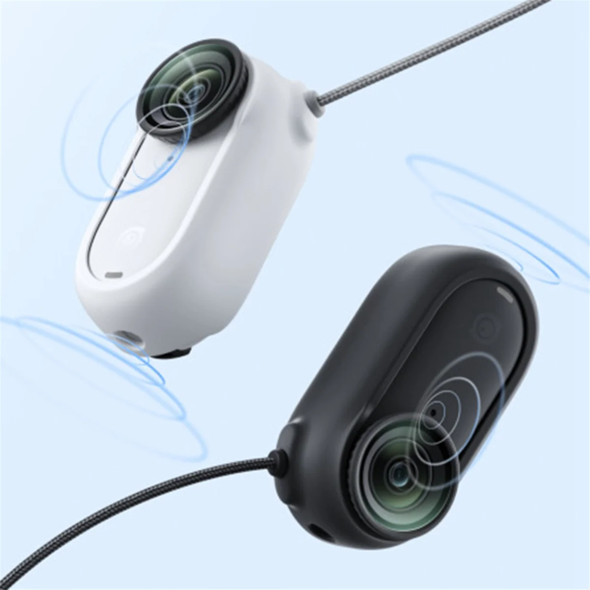 カメラネックストラップネックストラップ磁気ストラップ Shadowstone GO 3/GO 3S アップグレードポータブル磁気ストラップブラック