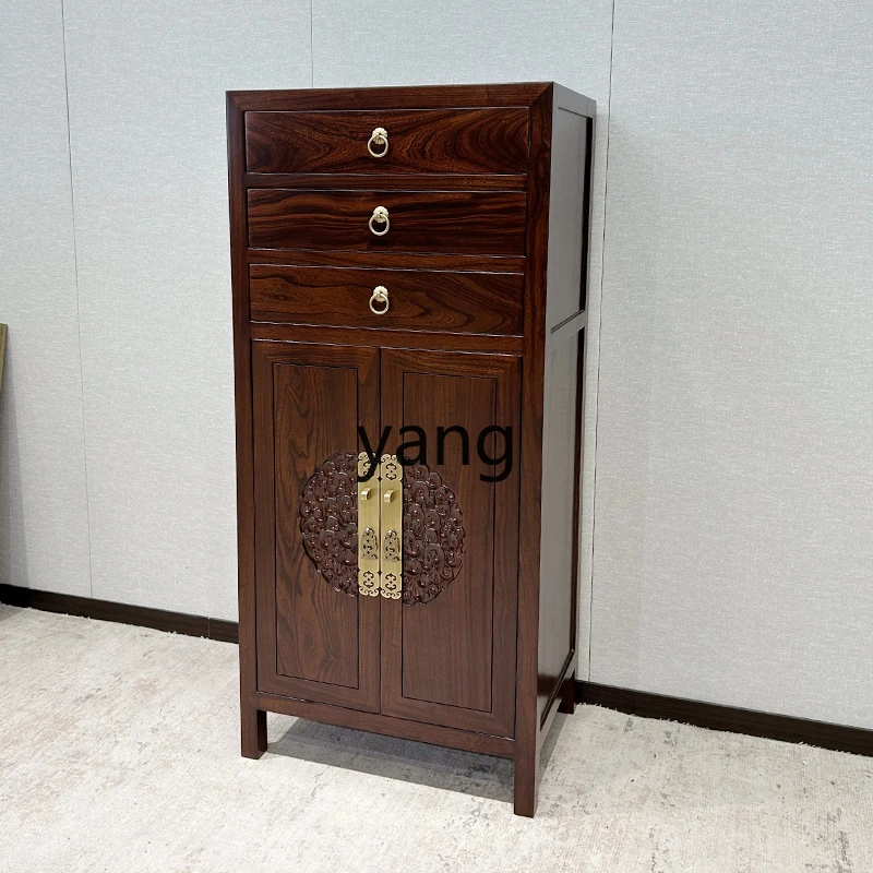 

YHM new Chinese vertical cabinet living room entrance shoe cabinet retro