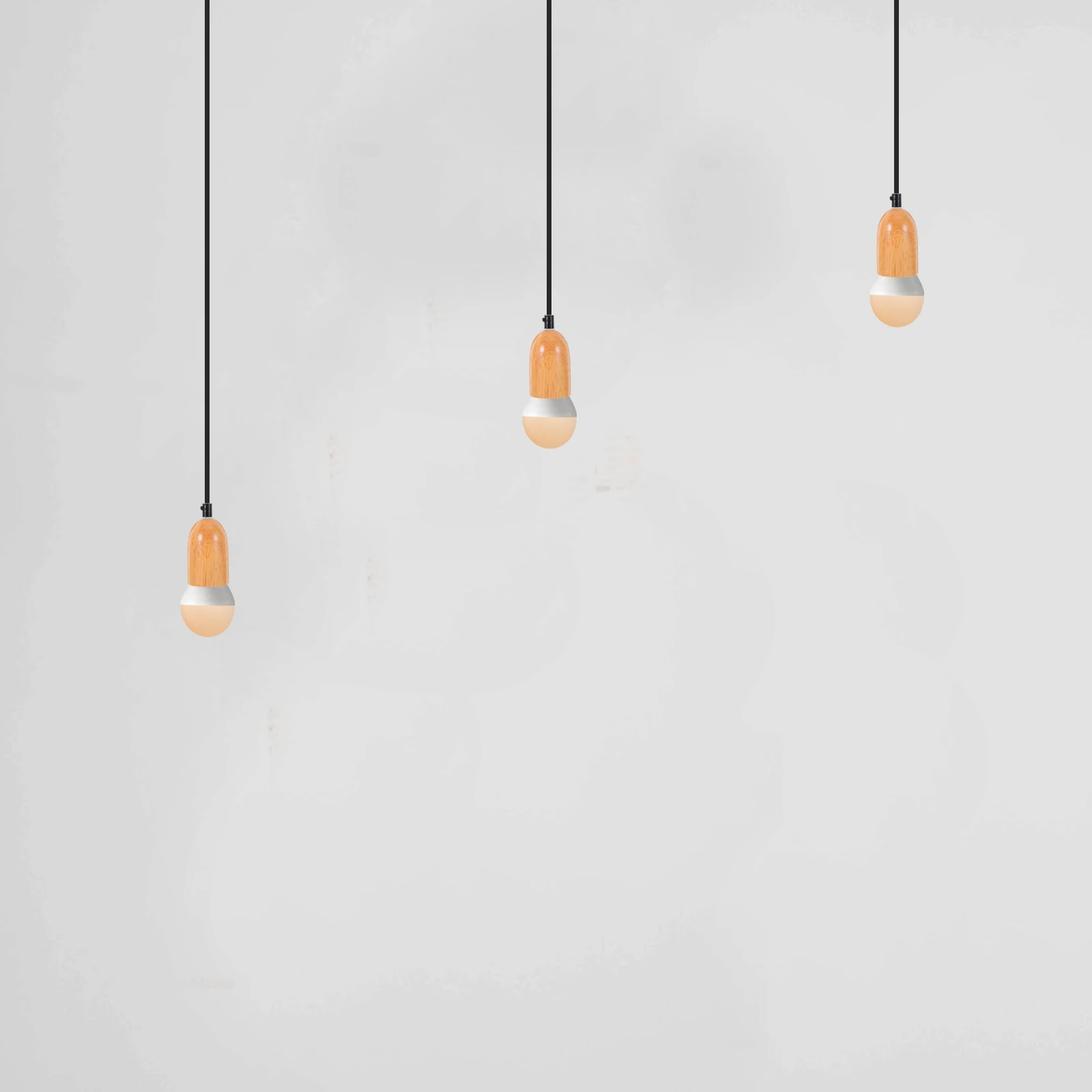 

Wooden Chandeliers Ceiling Light Base Household Socket Art Holding Bulb Lamp Holder Screw Fitting