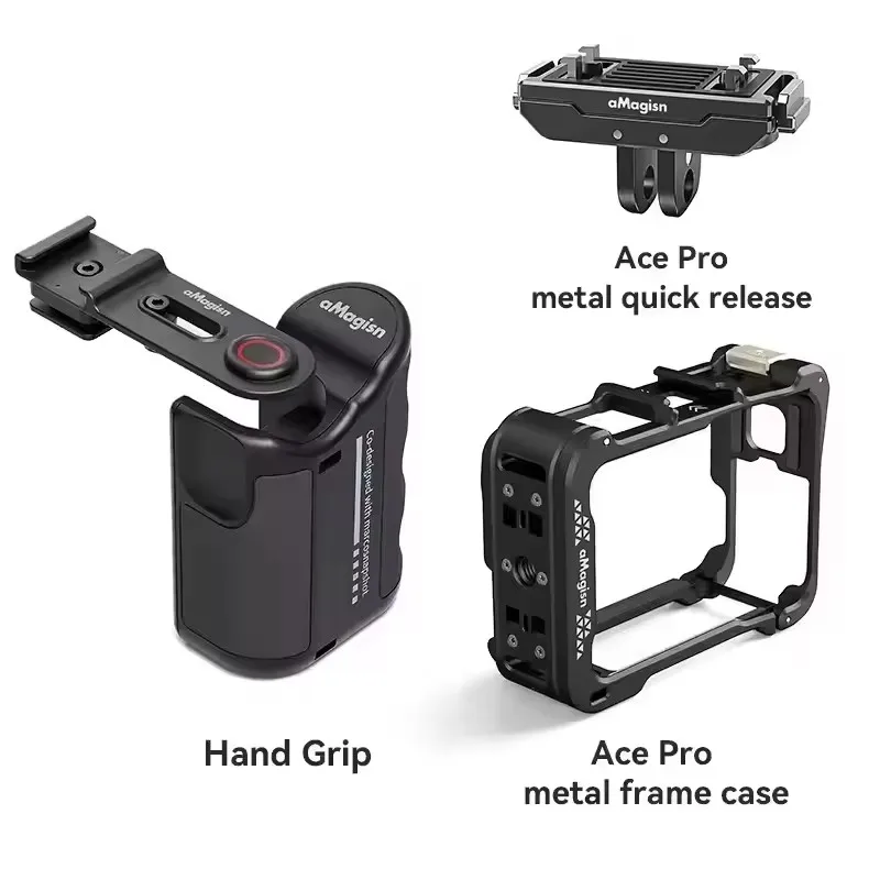 aMagisn Xplorer Grip Kit for Insta360 Ace Series Quick Release