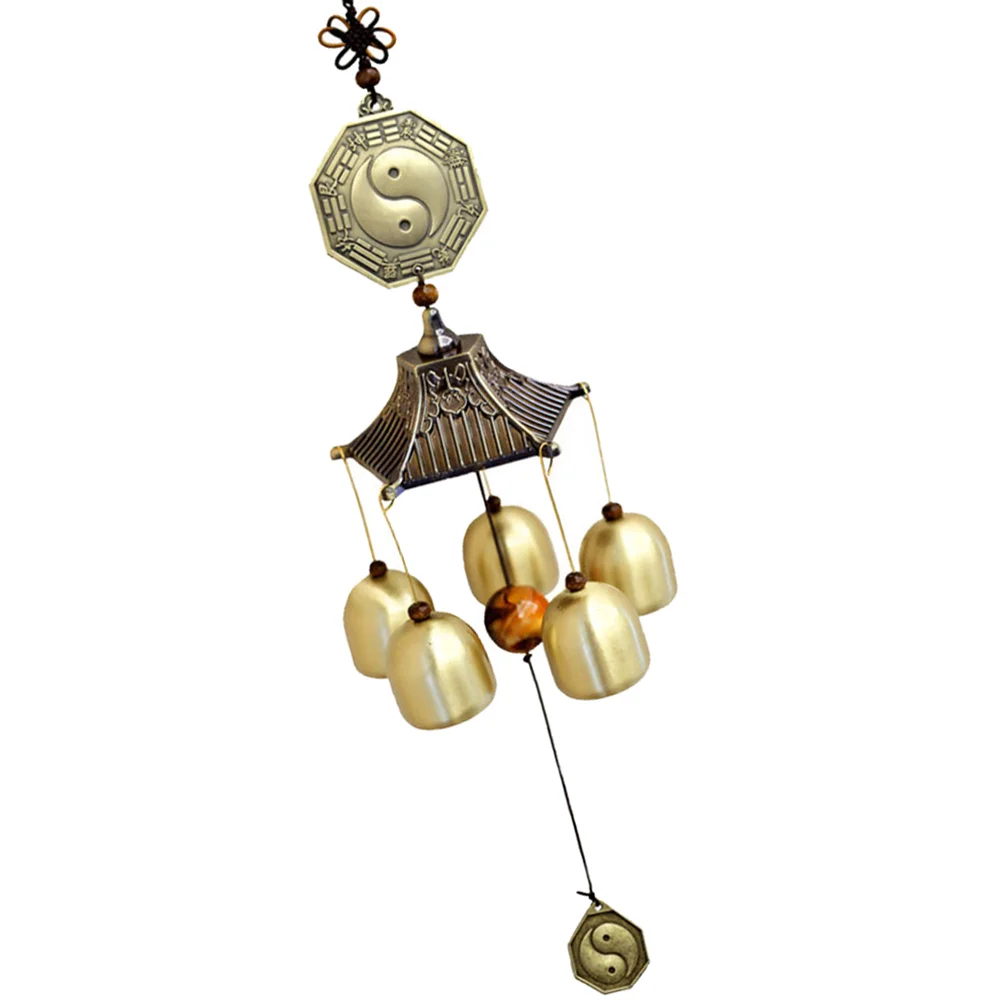 Wind Chime Pendant Copper Hanging Bell Home Decor Garden Praying Japanese-style