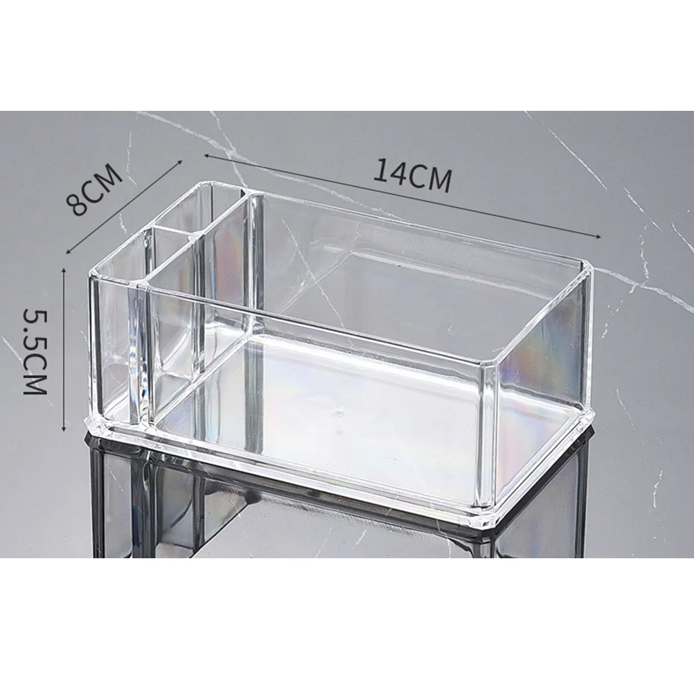 حامل مناديل أكريليك صندوق تخزين شفاف للمطبخ والحمام منظم سطح المكتب فتحات جانبية حقيبة تخزين المناديل