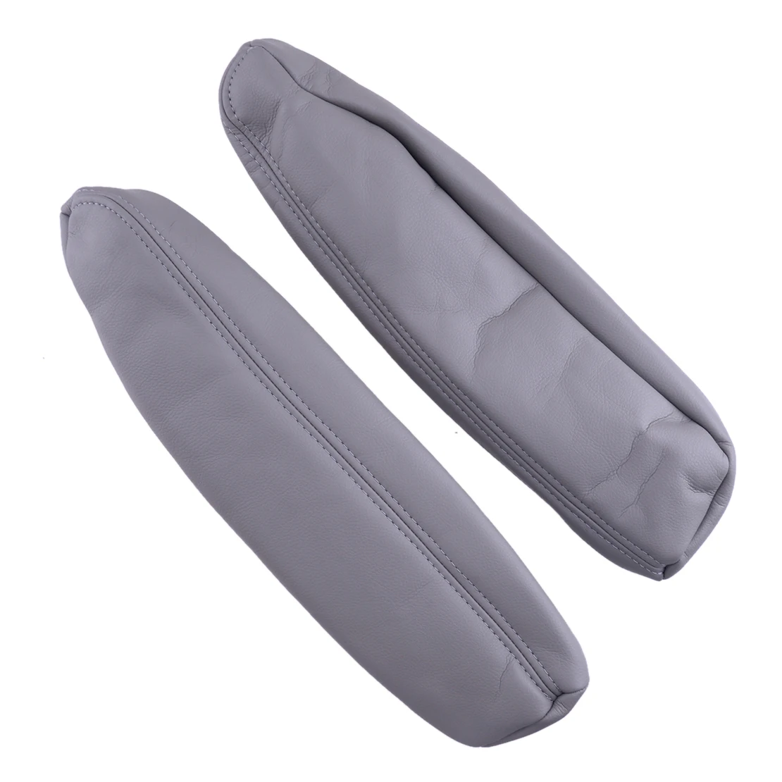 1 Pair Gray PU Leather Car Seat Armrest Handle Cover Protector Fit for Land Rover Discovery LR3 LR4 Range Rover Sport 2005-2013