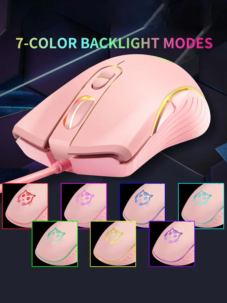 Mysz gamingowa do e-sportu, mysz RGB, myszy USB, mysz ergonomiczna — zdjęcie produktu 7
