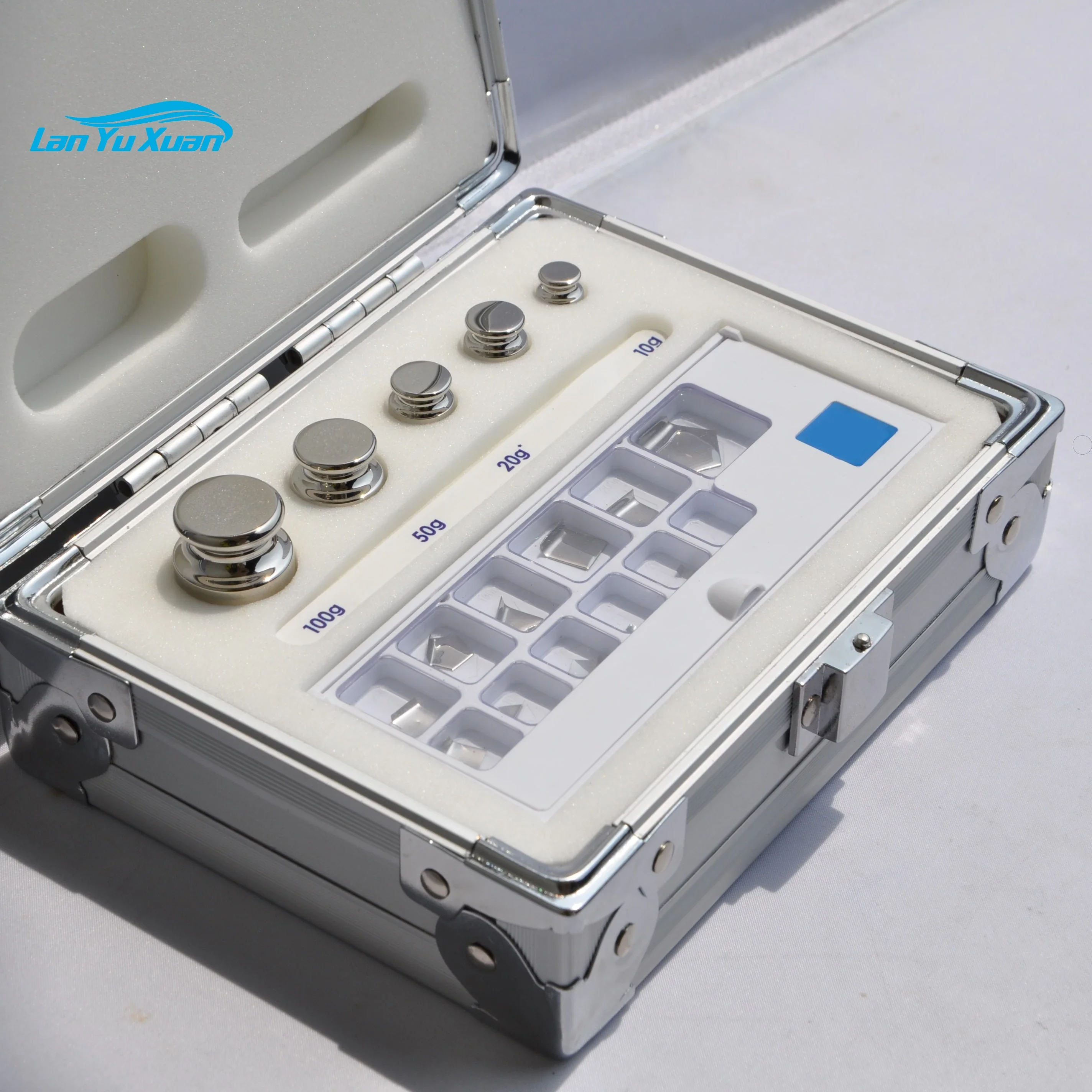 E2 1mg-100g صندوق الوزن من الفولاذ المقاوم للصدأ كتلة المعايرة