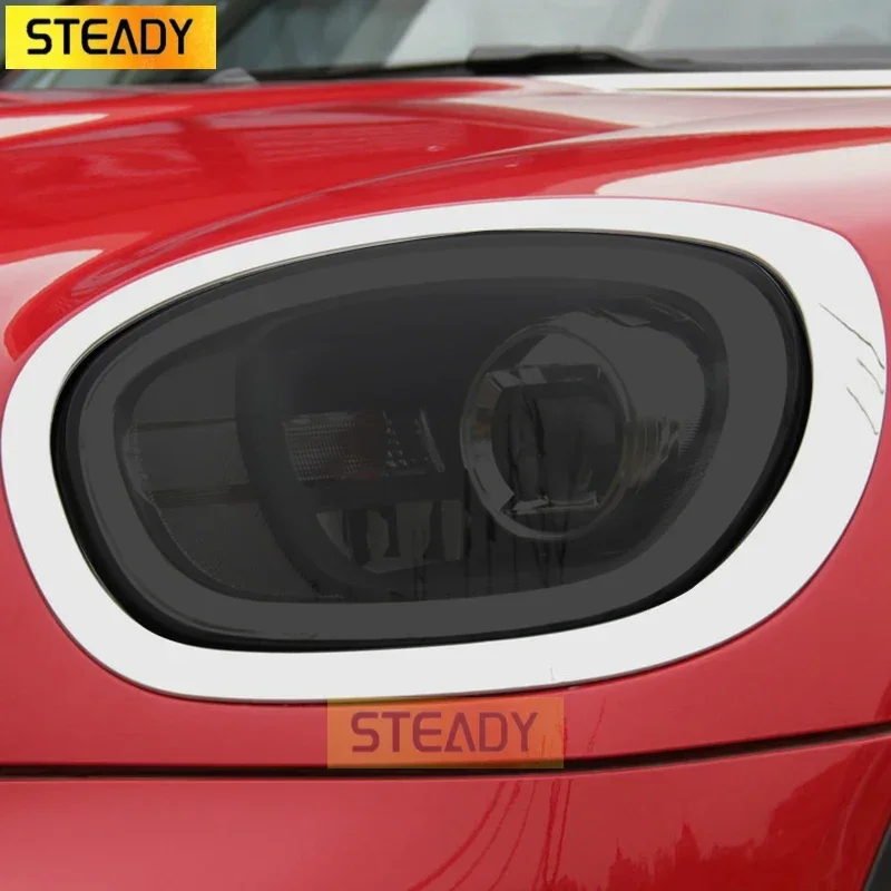 

Car Headlight Protective Film Headlamp Restoration Transparent Black TPU Sticker For MINI Cooper Countryman F60 JCW Accessories
