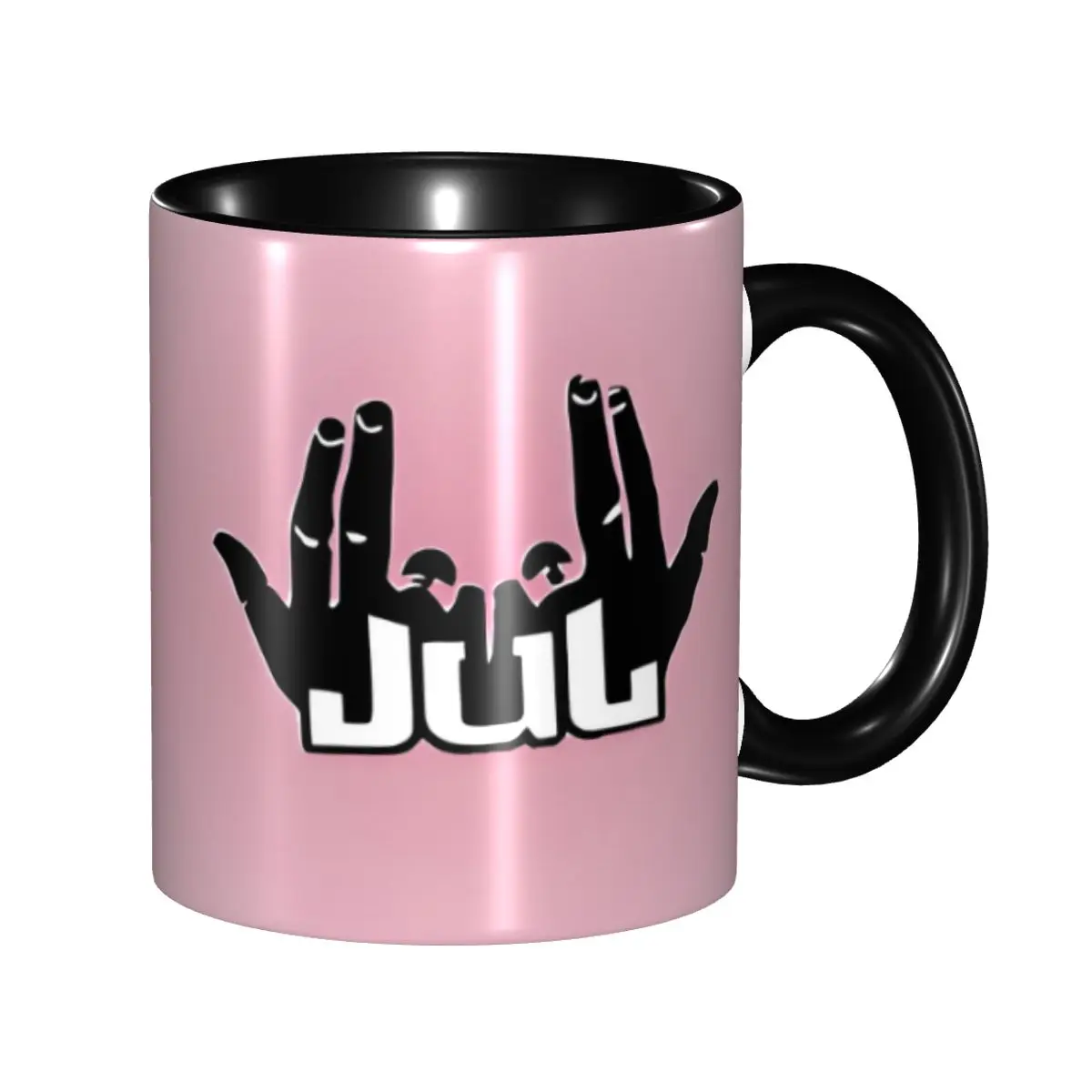 

Custom DIY J-Juls Ceramic Mug Hip Hop Gesture Coffee Cup Creative Present