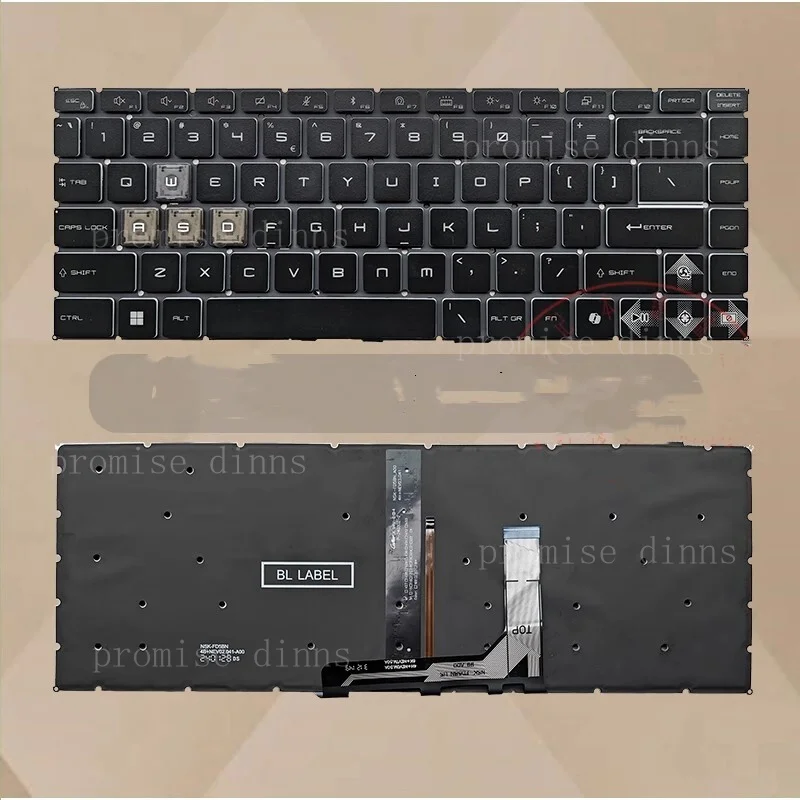 M for MSI Thin 15 B12UC B12VE B13UC B13UDX B13VE B2RVE MS-16R8 US Keyboard Backlit