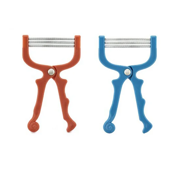 

Stainless Steel ABS Facial Hair Remover 15x9cm Removes Unwanted Hair Root Soft Skin Forehead Cheeks Upper Lip Chin