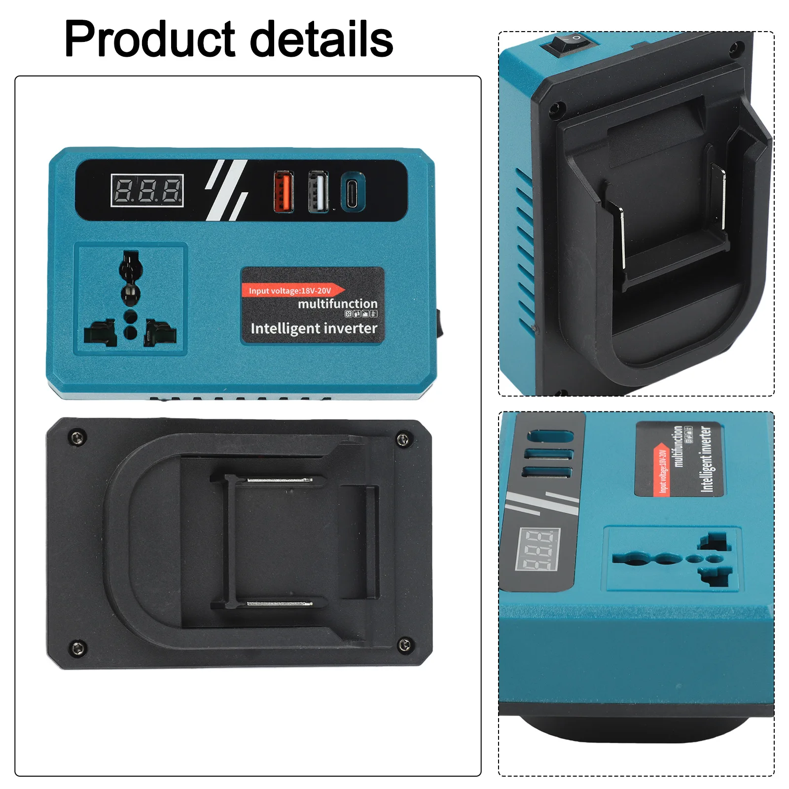 Flexible Voltage Options Current Display Inverter USB Charging Inverter Transformer Current Display Dual Input Voltage