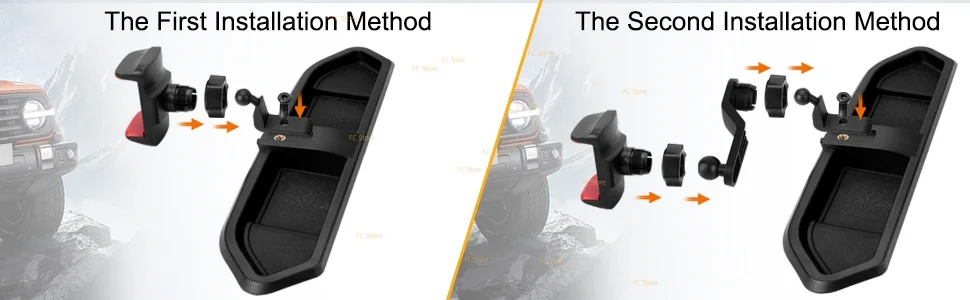 Verbesserte Telefonhalterung für Jeep Wrangler JL JLU & Gladiator JT 2018 2019 2020 2021 2022 2023, Multifunktionale Telefonhalterung für Armaturenbrett – Detail 3