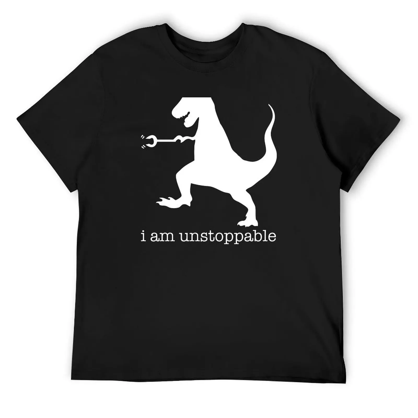 T-Rex I Am Unstoppable T-Shirt sublime heavyweights anime clothes big and tall t shirts for men