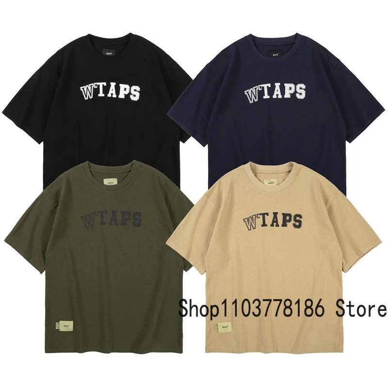 Street Loose Casual WTAPS T-shirt Japan Fashion Brand Streetwear Roundneck Short Sleeve Men Women Summer All-match Wtaps Top Tee